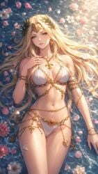 1girls ai_generated blonde_hair bretonnia fay_enchantress light-skinned_female light_skin long_hair morgiana_le_fay pale_skin pale_skinned_female tagme warhammer_(franchise) warhammer_fantasy
