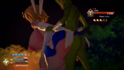 3d animated arcueid_brunestud ass blonde_hair breasts defeated_heroine fate/grand_order fgo_servant_vs_goblin forest from_behind_position goblin goblin_male huge_breasts huge_cock koikatsu netorare ntr outdoors phantas-moon tagme tsukihime video