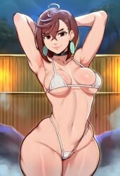 ai_generated ayase_momo big_ass big_boobs big_breasts big_thighs bikini curvaceous curvaceous_body curvaceous_female curvaceous_figure curvaceous_thighs curvy dandadan hands_behind_head huge_ass huge_breasts light-skinned_female looking_at_viewer momo_ayase narrow_waist soujii thick_ass thick_thighs wide_hips