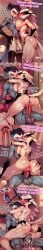 1boy 1girls abs ai_generated ars_goetia balls bare_arms bare_breasts bare_legs bare_shoulders bare_thighs big_balls big_breasts big_penis blush cocky69 color comic_strip cum cum_in_pussy cum_inside cumming cumming_while_penetrating english_text female helluva_boss hi_res huge_cock large_breasts looking_at_another male male/female male_penetrating massive_penis muscles muscular muscular_male nipples nude nude_female nude_male owl owl_demon owl_girl penetration penile_penetration penis_in_pussy pussy sex smug smug_face stella_(helluva_boss) stolas_(helluva_boss) text thick_thighs