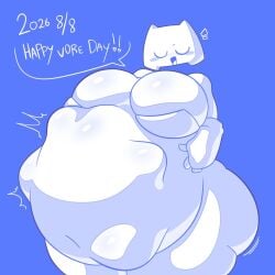 1girls chubby chubby_female discord discord_(app) female gh_07_09 huge_belly prey_outline struggling struggling_prey thick_thighs vore vore_belly wide_hips wide_thighs