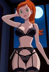 1girls ai_generated ben_10 ben_10_alien_force ben_10_omniverse ben_10_ultimate_alien big_breasts bored_expression bra breasts cartoon_network feet female gwen_tennyson gwen_tennyson_(alien_force) gwen_tennyson_(omniverse) gwen_tennyson_(ultimate_alien) jeanbombila666 lingerie lingerie_bra lingerie_panties long_hair male nipples peace_sign sexy_pose stockings