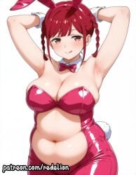 1girls ai_generated belly belly_button big_ass big_belly big_boobs big_breasts big_butt big_thighs blush blush_lines blushing blushing_at_viewer blushing_female blushing_profusely boobs breasts brown_eyes brown_hair bunny_costume bunny_ears bunnysuit chubby chubby_cheeks chubby_female chubby_girl curvaceous curvaceous_ass curvaceous_body curvaceous_female curvaceous_figure curvaceous_hips curvaceous_thighs curvy curvy_body curvy_female curvy_figure curvy_hips curvy_thighs exposed female female_focus female_only hands_behind_head large_ass large_breasts large_butt large_thighs larger_female light-skinned_female light_skin long_hair looking_at_viewer redelion seducing seduction seductive seductive_body seductive_eyes seductive_gaze seductive_look seductive_mouth seductive_pose seductive_smile simple_background standing teenage_female teenage_girl teenager thick thick_ass thick_butt thick_hips thick_legs thick_lips thick_thighs tight_clothes tight_clothing tight_fit tokonome_mamori tongue tongue_out twintails valkyrie_drive valkyrie_drive_-mermaid- white_background