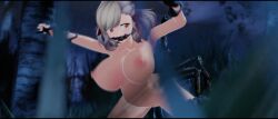 animated big_breasts bondage bouncing_breasts breasts cobwebs gag gagged girls'_frontline girls'_frontline2 insectophilia insects large_breasts no_sound nude nude_female outdoors outside_sex rape restrained spas-12_(girls'_frontline) spider stuck swimsuit tagme vaginal vaginal_penetration vaginal_sex video web_bondage web_gag