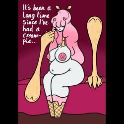 alcremie animate_inanimate anthro big_belly big_breasts blush breasts brokenrekordbro cake celesteela cum cum_drip cum_in_pussy cum_inside egg female female_only front_view grey-skinned_female ice_cream impregnation lactation nipples open_arms open_mouth penis pokemon pokemon_(species) pussy slideshow thumbs_up