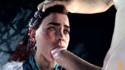 1boy 1girls 3d aloy animated big_penis blowjob braided_hair deep_blowjob eye_contact fellatio ginger green_eyes hand_on_head hands-free horizon_zero_dawn irrumatio kneeling large_penis lorgegucas male no_sound oral orange_hair pale-skinned_female pale-skinned_male pale_skin penis seductive_mouth shorter_than_10_seconds source_filmmaker straight throat_barrier throat_penetration tight_throat unseen_male_face video