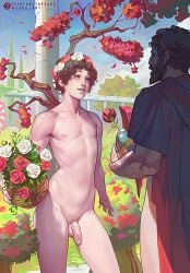 1femboy 2boys age_difference ancient_greece average_sized_penis balls femboy flaccid flower flower_in_hair foreskin gay greek historical light-skinned_femboy light-skinned_male male male_only nude_male older_man_and_younger_boy original original_character original_characters outdoors penis sabudenego seductive_look seductive_smile semi-erect size_difference taavi toned toned_male twink uncircumcised uncut unretracted_foreskin yaoi