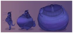 1boy big_ass blueberry_inflation bubble_butt huge_ass inflation sodiux tagme thick_thighs wide_hips