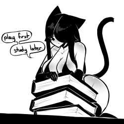 book cat_ears cat_tail catgirl female original_character tekona