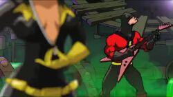 2024 animated arhybes barbara_gordon batgirl batman batsuit belly_button bouncing_breasts breasts dc dc_comics female lowering_pants male music nipples_visible_through_clothing red_hair red_robin sound spandex spandex_suit superheroine tagme thick_ass tim_drake touching_self unbuckled_belt undressing unzipping video