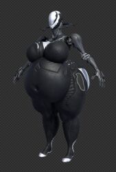 bbw big_belly big_breasts breasts cleavage female gyre_(warframe) huge_breasts overweight qzk_forte thick_thighs warframe wide_hips