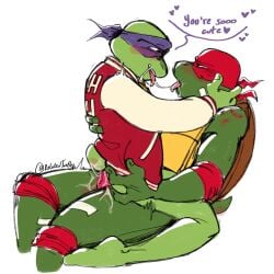 cum cum_in_ass cum_in_mouth cumming donatello_(mutant_mayhem) donatello_(tales_of_the_tmnt) gay gay_domination gay_sex kissing nsfw tales_of_the_teenage_mutant_ninja_turtles teenage_mutant_ninja_turtles yagi_(art) yaoi