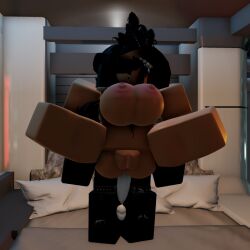 1boy 1girls 3d anal areolae ass big_breasts black_hair breasts carrying catsulithr34 clothed_male hat legs_spread nipples nude_female penis pussy reverse_suspended_congress roblox roblox_avatar robloxian self_upload tagme thick_thighs