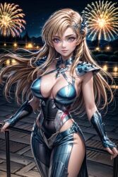 1girls ai_generated armor ass battle_armor big_breasts blonde_female blonde_hair breasts breasts_focus bronze_saints chameleon_june female female_focus female_only hips legs long_hair saint_seiya shounen_jump solo solo_female solo_focus thighs very_long_hair