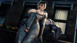 1boy1girl 3d batman batman_(series) bruce_wayne catwoman catwoman_(injustice) dc dc_comics gotham_knights grinding grinding_on_penis injustice_2 nude nude_female selina_kyle sex sfmlover22