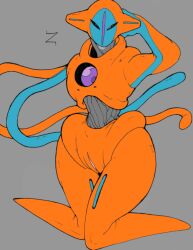 1girls alien alien_anatomy alien_anthro alien_eyes alien_genitalia alien_girl alien_humanoid athletic athletic_female bedroom_eyes blue_skin color color_edit deoxys edit edited female front_view gemstone grey_background grey_skin hand_behind_head kneeling knees legendary_pokemon monochrome_background monotone_background monster monster_girl multicolored_body multicolored_skin mythical_pokemon narrow_waist no_breasts no_feet no_nipples nude_female nudity one_arm one_arm_behind_head one_arm_raised one_arm_up orange_skin pointed_feet pokemon pokemon_(species) pokemon_only psychic_(pokemon) psychic_type pussy recolor solo solo_female tentacle tentacle_arm tentacle_arms thick_thighs thighs tilted_head wide_hips zabraxas