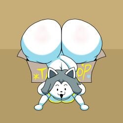 temmie from undertale by norpnopor
