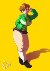 satonaka chie from atlus by oignon polisson