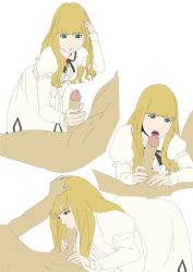 big_penis carole_and_tuesday edited emotionless expressionless fellatio female handjob male penis straight tuesday_simmons