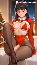 amagi yukiko from christmas by tsukoneko