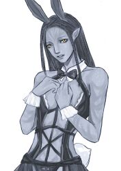 avatar bunny_boy bunny_ears bunnysuit femboy male male_focus na'vi neteyam non-human non-human_only