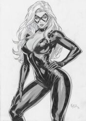 1girls 2026 alluring big_breasts black_and_white black_cat_(marvel) bodysuit breasts choker collar curvaceous curvaceous_body curvaceous_female curvaceous_figure curvaceous_hips curvy curvy_body curvy_female curvy_figure curvy_hips domino_mask enticing eyelashes eyemask felicia_hardy female hips hourglass_figure kalel_(artist) light-skinned_female light_skin lipstick long_hair marvel marvel_comics mask masked masked_female seducing seductive seductive_look shiny shiny_clothes sketch skin_tight spider-man_(series) superheroine teasing temptation tempting thick thick_breasts thick_hips thick_thighs tight_clothes tight_clothing voluptuous voluptuous_female white_background white_hair wide_hips