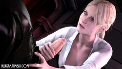 1boy 1girls 3d 3d_(artwork) animated animated_gif faceless_male female gif handjob human human_only huuu juno_eclipse male sex shirt star_wars the_force_unleashed uncensored