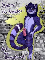 anthro feline fur furry honeysweet male mammal relaxing solo tiger wall_(disambiguation) xen_xander