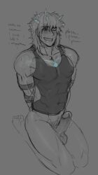 dick kedrusha male male_focus male_only no_ai penis teasing teasing_penis