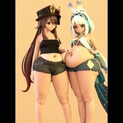 2girls 3d 3d_(artwork) 3d_model 3d_render ai ai_animation ai_art ai_assisted ai_generated animated bbw beige_background belly_button belly_button_fetish belly_button_fingering big_belly biting_lip chibi chibi_girl crack_pairing crack_ship crackship cute cute_face deep_navel fat fat_belly fat_booty fat_butt fat_fetish fat_kink feet feet_out female funny gainer gasp genshin_impact girls_only heavy heavy_belly hu_tao_(genshin_impact) humor humor_porn hungry_eyes lip_bite looking_at_another looking_at_partner meme mualani_(genshin_impact) navel_fetish navel_fingering navel_penetration navel_play navel_poke outie outie_navel overweight round_belly round_butt self_upload sexy_look short_girl shortstack shortstack_female shy_expression shy_girl sound sound_effects tagme thicc thick_ass thick_belly thick_butt thick_hips thick_thighs video yuri zazkinkart