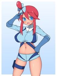 skyla (pokemon) from game freak by haniwagi (hal)