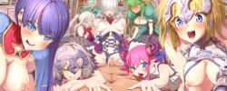 6+girls 8girls ahoge animal_ears aqua_hair areolae arm_belt ascot atalanta_(fate) bangs bare_shoulders black_legwear blonde_hair blue_eyes blunt_bangs blush bondage_outfit breasts carmilla_(fate) cat_ears chains cleavage cleavage_cutout closed_eyes clothed_female_nude_male cowgirl_position cum_in_pussy curled_horns dragon_horns dress elizabeth_bathory_(fate) eyebrows_visible_through_hair fate/apocrypha fate/extra fate/grand_order fate_(series) femdom frilled_hat frills fujimaru_ritsuka_(male) gauntlets girl_on_top gloves green_eyes green_hair green_shirt hair_between_eyes hair_ornament hair_ribbon harem headpiece japanese_clothes jeanne_alter jeanne_d'arc_(fate) kimono kiyohime_(fate) kiyohime_(fate/grand_order) laying_down laying_on_back long_hair looking_at_viewer male_pov marie_antoinette_(fate) missionary multicolored_hair multiple_boys multiple_girls nipples oerba_yun_fang open_mouth pov puffy_short_sleeves puffy_sleeves purple_hair red_shirt riding saint_martha sex short_sleeves sidelocks silver_hair sleeveless sleeveless_shirt smile standing straight taku teamwork thighhighs tongue_out topless two-tone_hair vaginal_penetration white_dress yellow_eyes