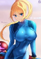 samus aran from metroid by chinchongcha