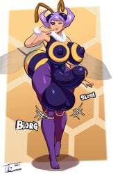 1futa absurd_res arthropod ass balls bee big_balls big_breasts big_butt big_penis bodily_fluids breasts capcom clothed clothing cum cum_drip darkstalkers dripping erection food futa_only futanari genital_fluids genitals gynomorph hair hi_res honey_(food) huge_balls huge_breasts huge_butt huge_cock huge_thighs humanoid humanoid_penis hymenopteran hyper hyper_balls hyper_breasts hyper_genitalia hyper_penis insects intersex light-skinned_futanari light_skin looking_at_viewer mostly_clothed one_eye_closed onomatopoeia penis precum precum_drip purple_hair q-bee self_upload smooth_balls solo sound_effects standing text thick_thighs tohilewd unusual_cum wink