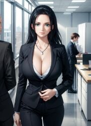 1girls 2d ai_generated big_breasts chest cleavage curvy curvy_figure cute detailed eyelashes eyeshadow female female_focus fit fit_female high_quality huge_breasts indoors large_breasts leg lips lipstick makeup male mascara mature mature_female nero100 nico_robin office office_lady one_piece seductive seductive_lookstable_diffusion tagme thighs thin_leg thin_thighs thin_waist