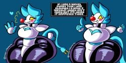 1girls anthro ass big_ass big_breasts blush breasts deltarune eyelashes female female_only heart hips red_nose slack_the_clown tagme tagme_(artist) tail tasque_manager tasque_manager_(deltarune) text thick_thighs thighs undertale_(series) wide_hips