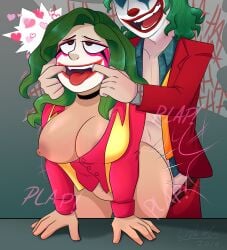 1boy 1girls ahe_gao ahegao_face areolae arthur_fleck batman_(series) big_ass big_breasts big_butt breast_outside breasts clown clown_boy clown_makeup clown_nose dc dc_comics dcau doggy_style doggy_style_position eyebrows fat_ass fat_breasts fat_butt female female_penetrated from_behind grabbing grabbing_from_behind grabbing_mouth green_hair hands_on_mouth heart heart_symbol hetero_sex heterosexual joaquin_phoenix joker joker_(film) lips liziedoodle long_hair long_hair_female long_hair_male love male male/female male_penetrating nipples penetration penetration_from_behind penis_in_ass penis_in_butt pink_nipples plap plapping red_nose sex sex_from_behind smile straight teeth the_joker tongue tongue_out unnamed_character vaginal vaginal_penetration vaginal_sex voluptuous voluptuous_female