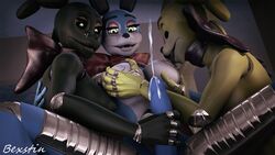 3d animatronic anthro bexstinsfm big_breasts bow_tie breasts cum dickgirl erection female five_nights_at_freddy's five_nights_at_freddy's_2 group group_sex hair intersex lagomorph licking machine mammal nipple_lick nipples nude open_mouth penis rabbit robot rule_63 sex shadow_bonnie simple_background source_filmmaker spring_bonnie spring_bonnie_(fnaf) teeth threesome tongue tongue_out toy_bonnie toy_bonnie_(fnaf) video_games