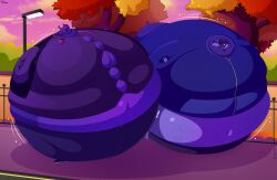 big_breasts blueberry_inflation breasts female frootiebuck furry huge_breasts inflation tagme thick_thighs wide_hips