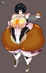 1boy ass biceps big_ass big_pecs black_hair bubble_butt bushy_hair canid canine dumptruck_ass high_heel_boots huge_ass hyper_ass jacky_arts large_ass male male_only mammal mask muscular muscular_male no_pants pecs solo solo_male spider-man_(series) thick thick_thighs thighs thunder_thighs venus_(jacky_arts) wide_hips