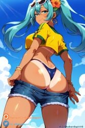 1girls ai_generated bangs beach big_breasts bikini bikini_bottom blue_hair blush brazil brazilian brazilian_female brazilian_miku breasts curvaceous curvaceous_female curvaceous_figure curvy curvy_figure cute cute_face dark-skinned_female dark_skin eyebrows_visible_through_hair female female_focus hatsune_miku highres huge_breasts light_blue_eyes light_blue_hair looking_at_viewer pov seductive seductive_look seductive_smile simple_background smile standing straight tagme thebardspirit thick_thighs thighs twintails vocaloid voluptuous voluptuous_female young young_female