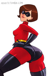 1girls azukyth big_breasts bodysuit cameltoe clothed dat_ass disney elastigirl female female_only fully_clothed helen_parr milf pixar red_lips short_hair smooth_skin solo the_incredibles wide_hips