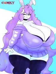 big_breasts breasts cleavage comky female furry huge_breasts selene_(theycallhimcake) tagme thick_thighs wide_hips