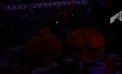 2024 2boys 3d 3d_(artwork) animatronic backsack bear_boy bear_ears bear_tail blue_eyes brown_hair bunny_boy bunny_ears bunny_tail bunnysuit femboy five_nights_at_freddy's fredbear_(fnaf) fredbear_(mishuyuu) green_eyes mishuyuu reverse_bunnysuit robot spring_bonnie spring_bonnie_(fnaf) spring_bonnie_(mishuyuu) suit yellow_body yellow_fur