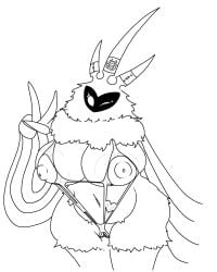 bikini breasts female hollow_knight huge_ass huge_breasts no_artist_signature no_source radiance_(hollow_knight) solid_eyes tagme