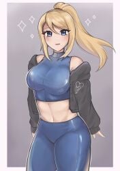 samus aran from metroid by purrlucii