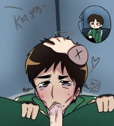 bj black_hair blowjob blowjob_pov caressing_head frontman gay gay_blowjob gay_sex hand_on_head hands_on_thighs holding_thighs hwang_in-ho korean korean_male male male/male male_sucking old_men_yaoi older_male oral_penetration oral_sex patting patting_head penis pov pov_eye_contact pov_male saliva seong_gi-hun squid_game submissive submissive_male sucking sucking_penis sucking_tip sunken_cheeks yaoi