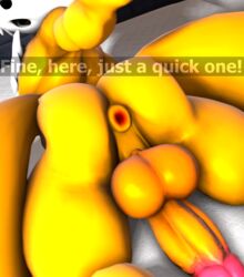 3d anus ass balls big_ass big_balls big_penis burstingseas canine exhibitionism fox huge_balls huge_cock humanoid_penis large_penis male male_only mammal open_mouth penis presenting presenting_anus presenting_penis sega selfie snapchat solo sonic_(series) spiderman123 tail tails text yellow_fur yellow_penis