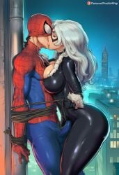 -_-abc 1boy 1boy1girl 1girl1boy 1girls 2025 ai_generated black_cat_(marvel) bodysuit breasts couple couple_(romantic) couple_love couple_sex couples erection erection_under_clothes felicia_hardy female inspired_by_formal_art kiss kissing large_breasts love lovers lovers_moment male marvel marvel_comics masked patreon patreon_link patreon_logo patreon_url peter_parker pole romantic romantic_couple romantic_sex shiny shiny_clothes skin_tight spider-man spider-man_(series) superhero superhero_couple superheroine tagme tied_to_pole tied_up tight_clothes tight_clothing white_hair wholesome