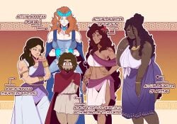 athena (epic the musical) from epic the musical by ebbydoesart